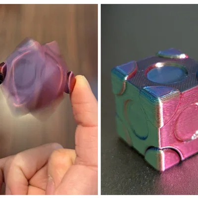 Magic hand spinner cube - Khối lập phương xoay ma thuật
