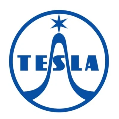 Logo Tesla (Tesla Tiệp Khắc) – Mác loa / Đồ trang trí phong cách Retro