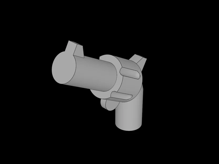 Mô hình súng lục Revolver in 3D tương thích với LEGO minifig - Image 1