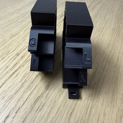 Đế gắn DIN Rail cho Shelly 1 Gen 4 hỗ trợ đầu nối Wago 221