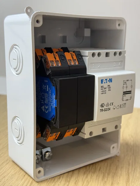 Đế gắn DIN Rail cho Shelly 1 Gen 4 hỗ trợ đầu nối Wago 221 - Image 4