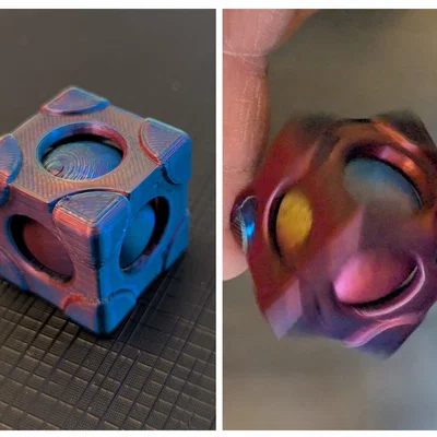Magic hand spinner Ball & Cube - Đồ chơi xoay độc đáo