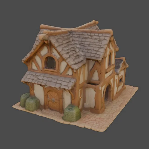 Mô hình chuồng ngựa DND Stable 3D cho sa bàn và trò chơi nhập vai - Image 2