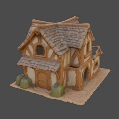 Mô hình chuồng ngựa DND Stable 3D cho sa bàn và trò chơi nhập vai