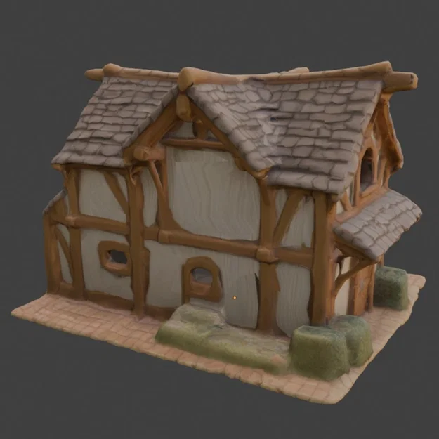 Mô hình chuồng ngựa DND Stable 3D cho sa bàn và trò chơi nhập vai - Image 3