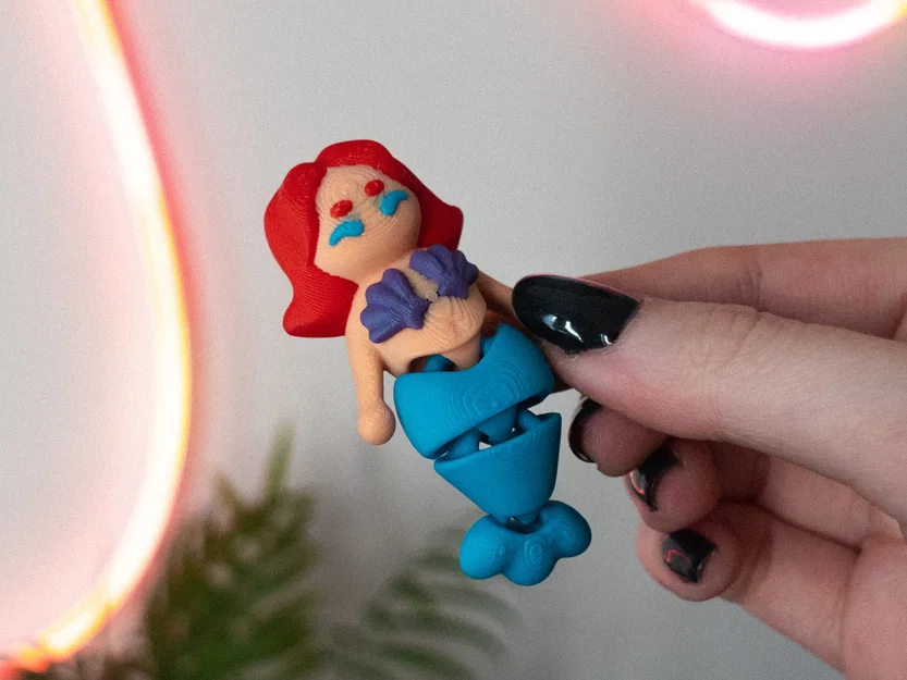 Mô hình Nàng tiên cá Flexi (Flexi Mermaid) đáng yêu - Image 2