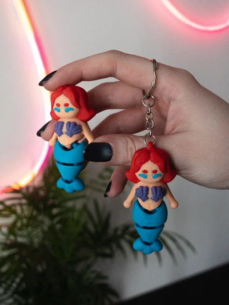 Mô hình Nàng tiên cá Flexi (Flexi Mermaid) đáng yêu - Image 3