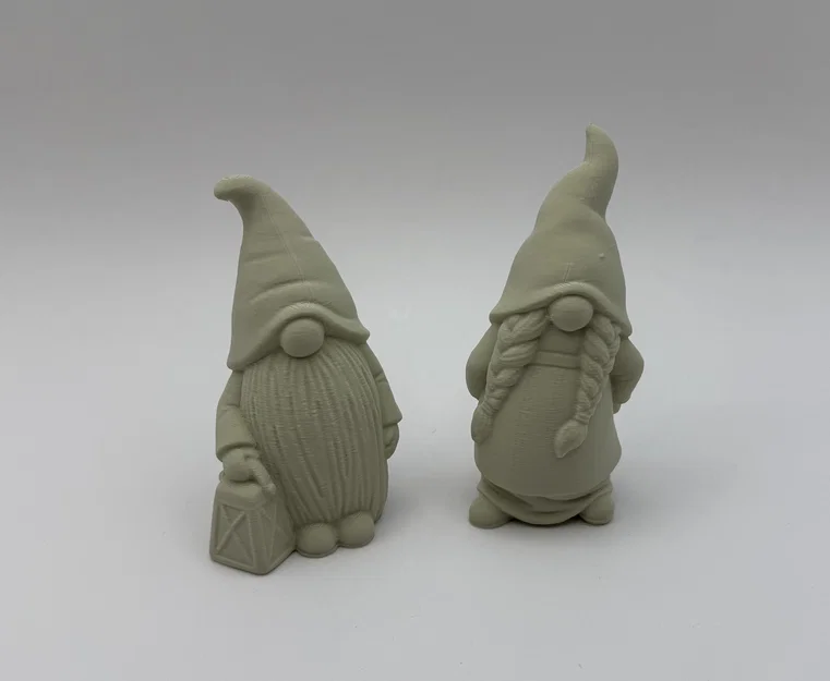 Mô hình cặp đôi chú lùn giữ vườn (Garden Gnomes Couple) in 3D - Image 1