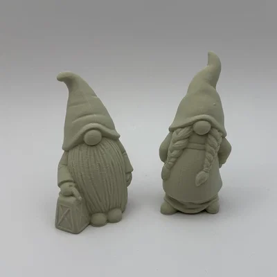 Mô hình cặp đôi chú lùn giữ vườn (Garden Gnomes Couple) in 3D