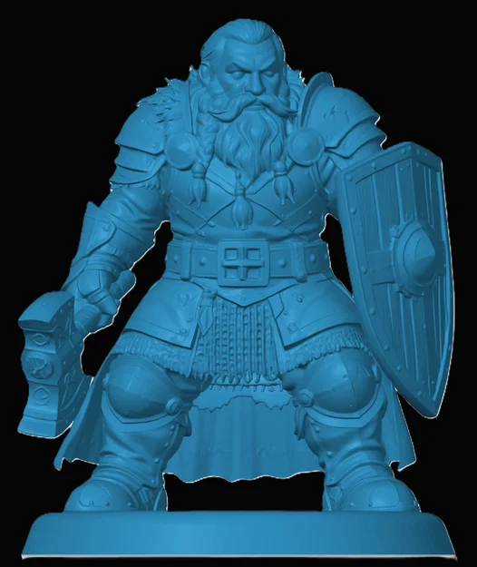 Mô hình Dwarven Fighter cho game bàn cờ - Image 1