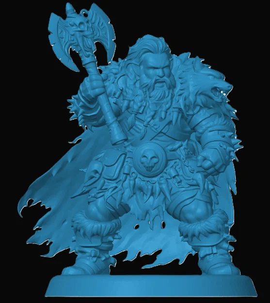 Mô hình Dwarven Barbarian - Image 1