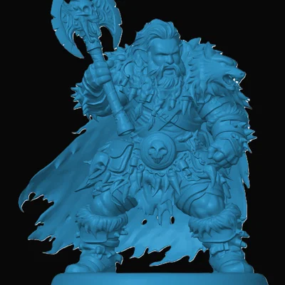 Mô hình Dwarven Barbarian