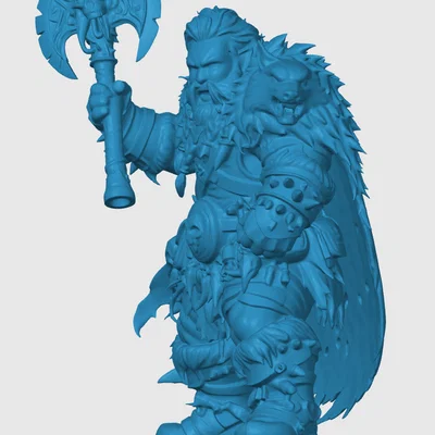 Mô hình Dwarven Barbarian