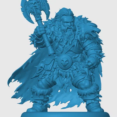 Mô hình Dwarven Barbarian