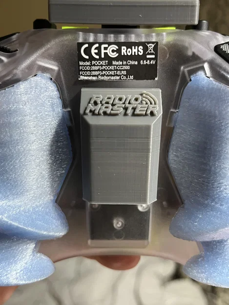 Ốp lưng trang trí có Logo cho tay cầm Radiomaster Pocket in 3D - Image 1