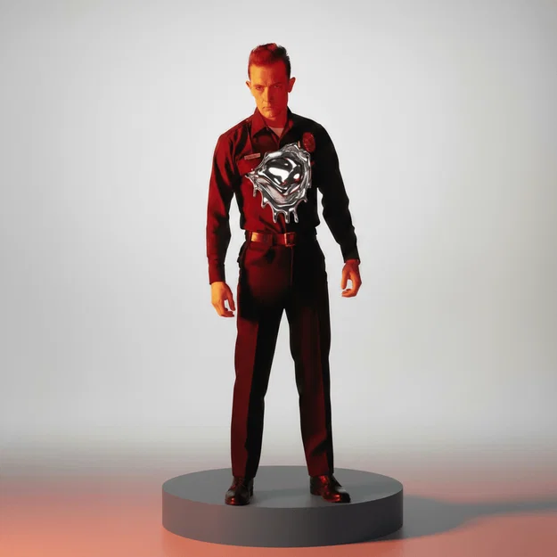 Mô hình 3D T-1000 Terminator 2 - Tái hiện biểu tượng điện ảnh - Image 1