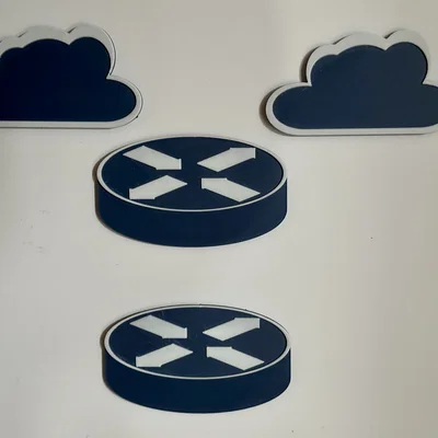 Bộ biểu tượng Cisco tối giản 3D (Cisco Icons) gắn nam châm cực đẹp