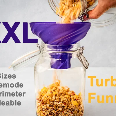 Turbo Funnel XXL Miệng Siêu Rộng! Hỗ trợ Vasemode, 2 Perimeter, tùy chỉnh kích thước