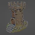 Mô hình tháp canh D&D (Watch Tower) in 3D không cần support - Thumbnail 1