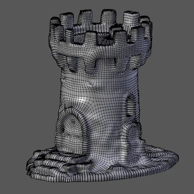 Mô hình tháp canh D&D (Watch Tower) in 3D không cần support - Image 2