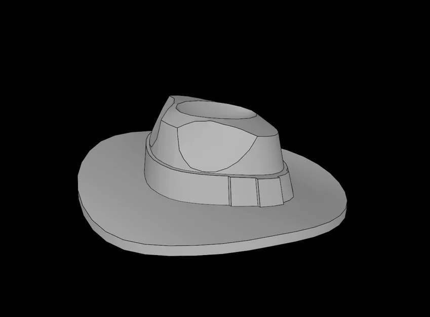 Mũ Fedora in 3D cho Minifig tương thích Lego - Image 1