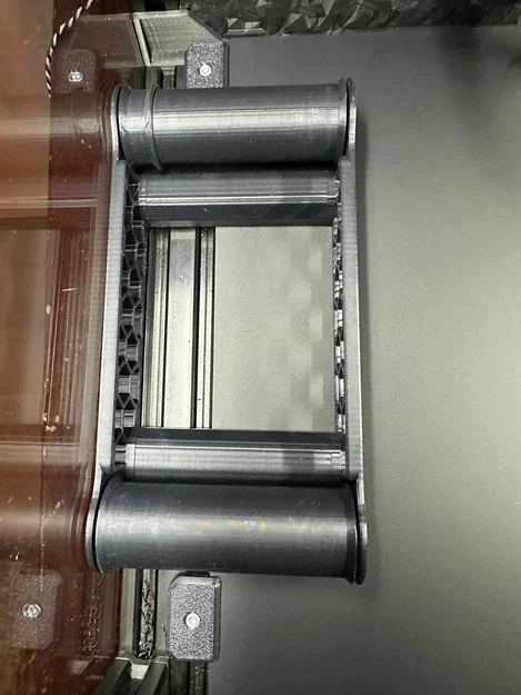 Giá đỡ cuộn nhựa bên trong E3NG - Dùng bánh xe V hoặc vòng bi 608 - Image 2