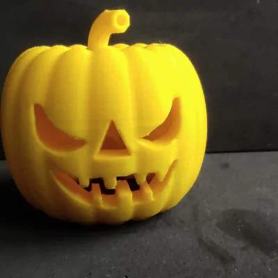 Mô hình quả bí ngô trang trí Halloween in 3D ấn tượng