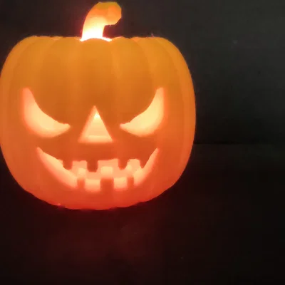 Mô hình quả bí ngô trang trí Halloween in 3D ấn tượng