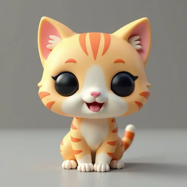 Mô hình Mèo con đáng yêu phong cách Funko - Cute Cat Kitten - Image 1