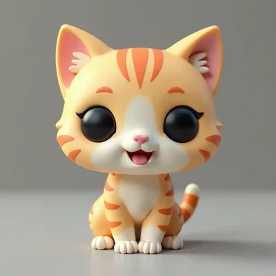 Mô hình Mèo con đáng yêu phong cách Funko - Cute Cat Kitten