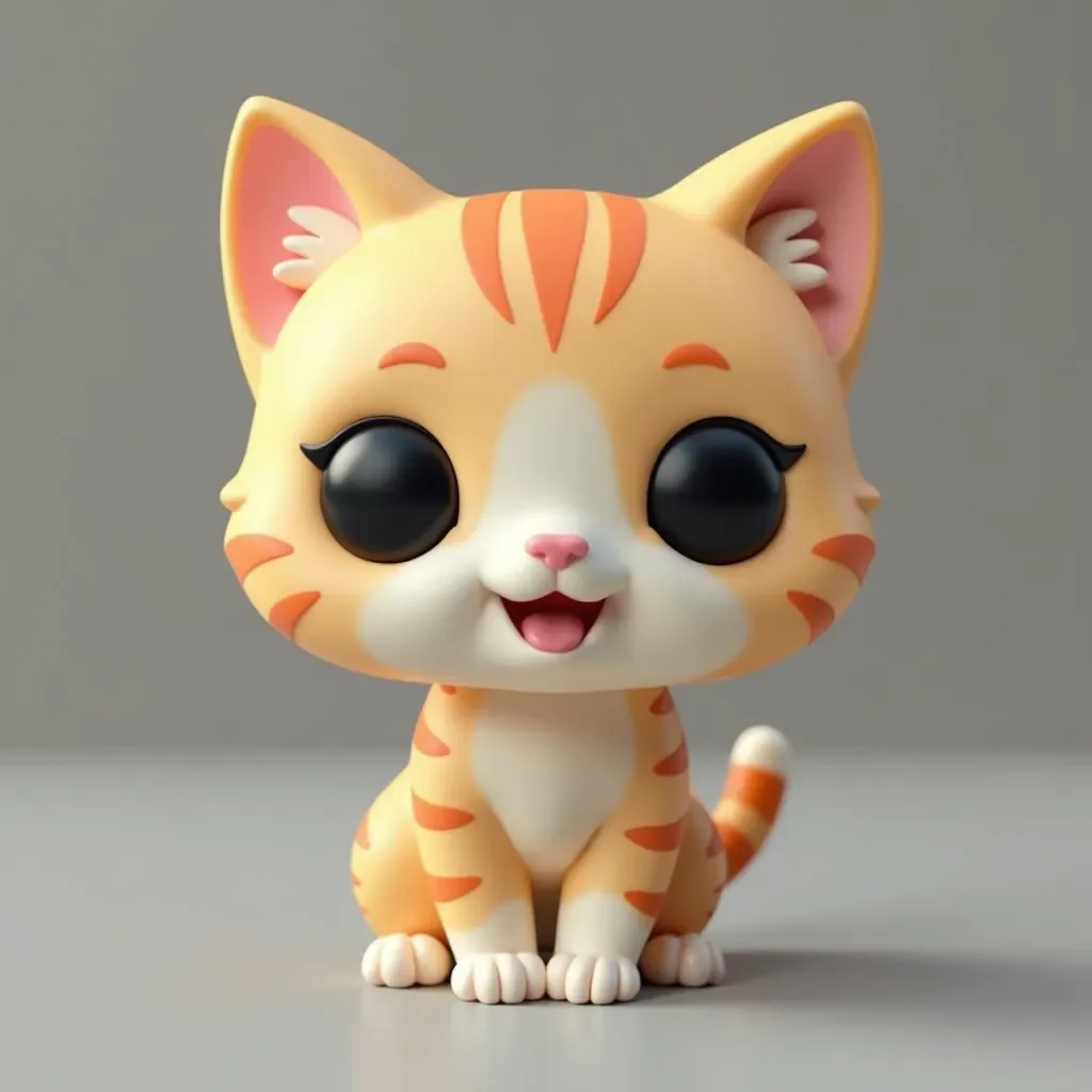 Mô hình Mèo con đáng yêu phong cách Funko - Cute Cat Kitten 1