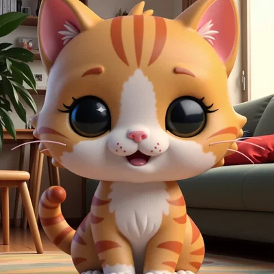 Mô hình Mèo con đáng yêu phong cách Funko - Cute Cat Kitten
