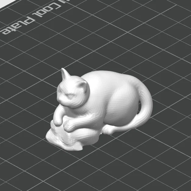 Mô hình chú mèo nhỏ trang trí - Mẫu in 3D tinh tế - Image 1