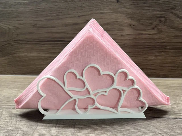 Giá Đựng Khăn Giấy Hình Trái Tim Tinh Tế Cho Bàn Ăn - Image 2