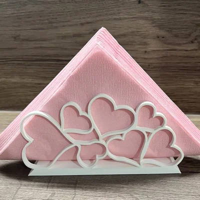 Giá Đựng Khăn Giấy Hình Trái Tim Tinh Tế Cho Bàn Ăn