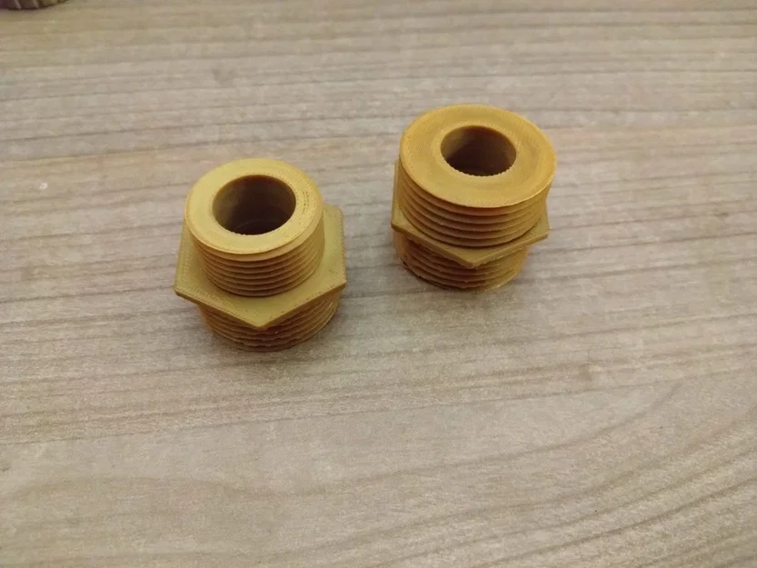 Đầu chuyển đổi ren ống nước 1 inch sang 3/4 inch in 3D - Image 2