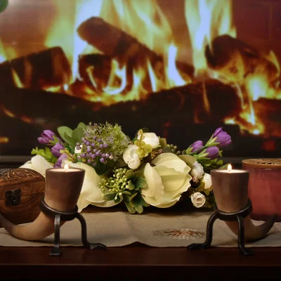 Đế nến trang trí hình sừng Skyrim