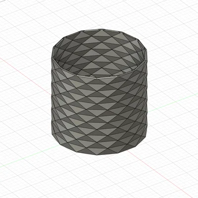 Mẫu bình hoa, ống cắm bút Low-poly trang trí bàn làm việc