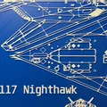 Bản vẽ kỹ thuật 3D F-117 Nighthawk - Mô hình tranh treo tường ấn tượng - Thumbnail 2