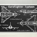 Mô hình bảng vẽ kỹ thuật 3D máy bay Eurofighter Typhoon độc đáo - Thumbnail 1