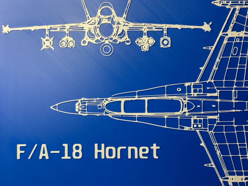 Mô hình bản vẽ kỹ thuật 3D máy bay chiến đấu F/A-18 Hornet - Image 2