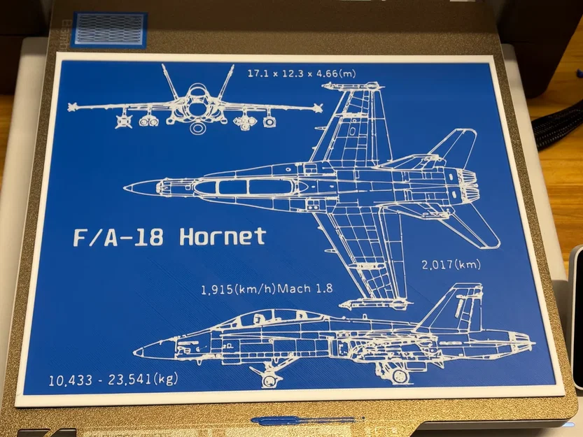 Mô hình bản vẽ kỹ thuật 3D máy bay chiến đấu F/A-18 Hornet - Image 3