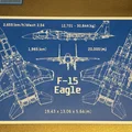 Mô hình in 3D bản vẽ kỹ thuật máy bay chiến đấu F-15 Eagle - Thumbnail 3