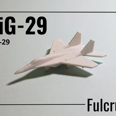 MIG-29 Fulcrum - Mô hình máy bay tiêm kích siêu nhỏ in-place