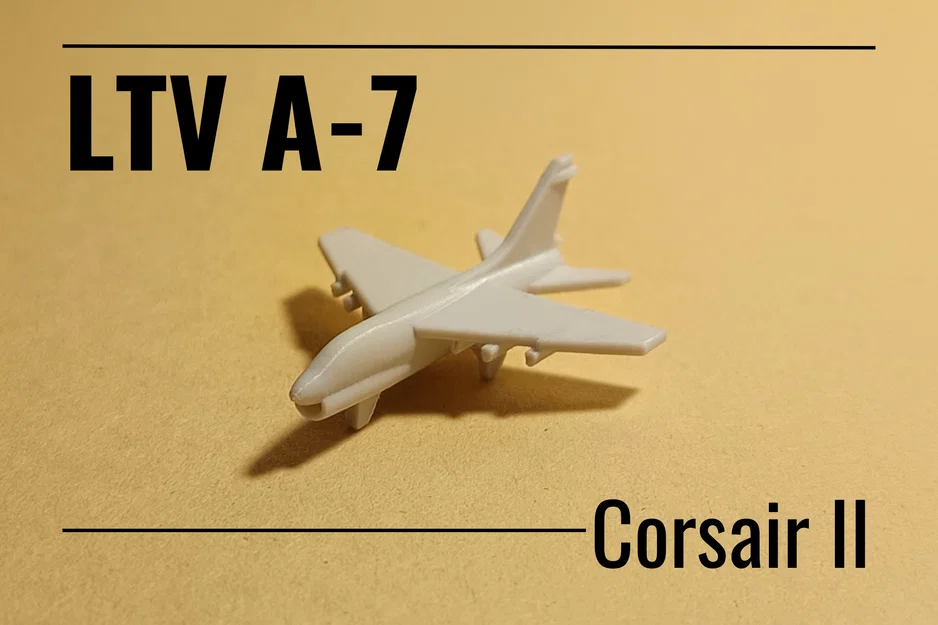 A-7 Corsair II - Mô hình máy bay tấn công siêu nhỏ in liền khối - Image 1