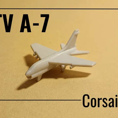 A-7 Corsair II - Mô hình máy bay tấn công siêu nhỏ in liền khối