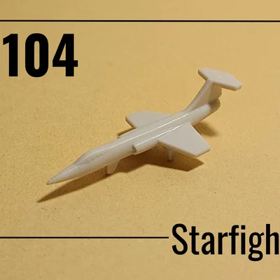 Mô hình F-104 Starfighter: Tiêm kích siêu thanh in 3D không cần support