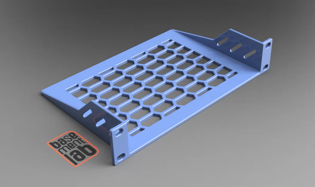 Khay gắn tủ mạng 10 inch 1U đa năng (Rack Tray 10" 1U Mount) - Image 1