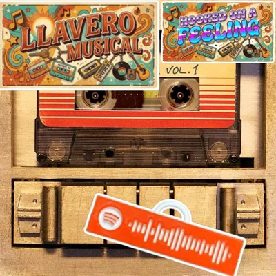 Móc khóa âm nhạc Spotify - Hooked On A Feeling in 3D độc đáo