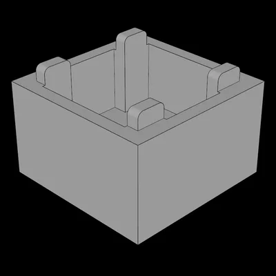 Mô hình thùng chứa mini 2x2x1 tương thích Lego cực tiện ích